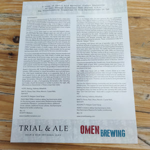 Trial and Ale / Omen Brewing - A Study Of (2 x 750ml)